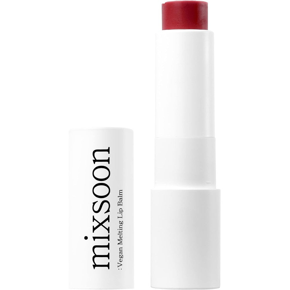 Mixsoon Vegan Melting Lip Balm Dry Rose Shea Butter Moisturizing For Chapped Lips 4.1 Grams