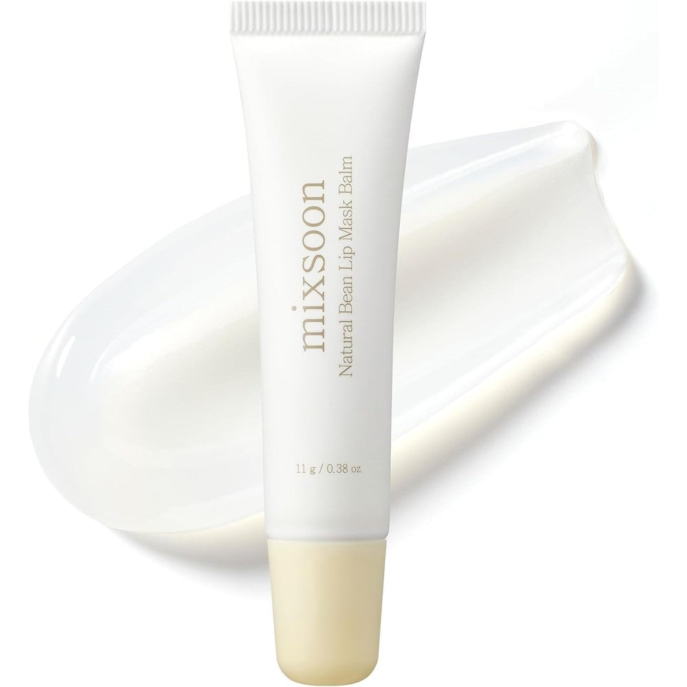 Mixsoon Natural Bean Lip Mask Balm For Hydrated And Soft Lips With Fermented Bean And Shea Butter Eleven Grams