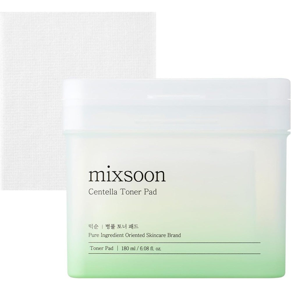Mixsoon Centella Asiatica Toner Pad Soothing And Hydrating Facial Cica Pads For Sensitive Skin One Hundred Twenty Sheets Multi Pack