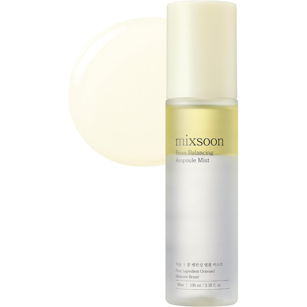 Mixsoon Bean Balancing Ampoule Mist Hyaluronic Acid Hydrating Face Mist For Oil Moisture Balance And Glass Skin 100ml 3.38 Fluid Ounces