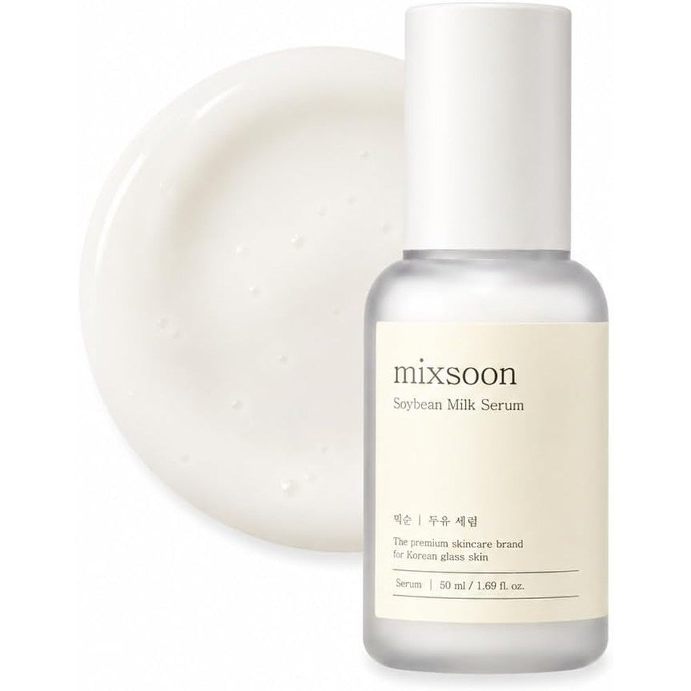 Mixsoon Soybean Milk Serum Fermented Face Moisturizer with Niacinamide and Hyaluronic Acid for Glass Skin 50ml or 1.69 Fluid Ounces