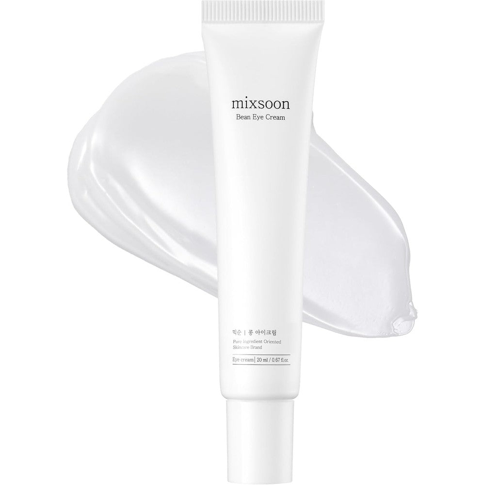 Mixsoon Bean Eye Cream For Dark Circles And Puffiness With Fermented Soybean And Peptide Complex Niacinamide 20 Milliliters