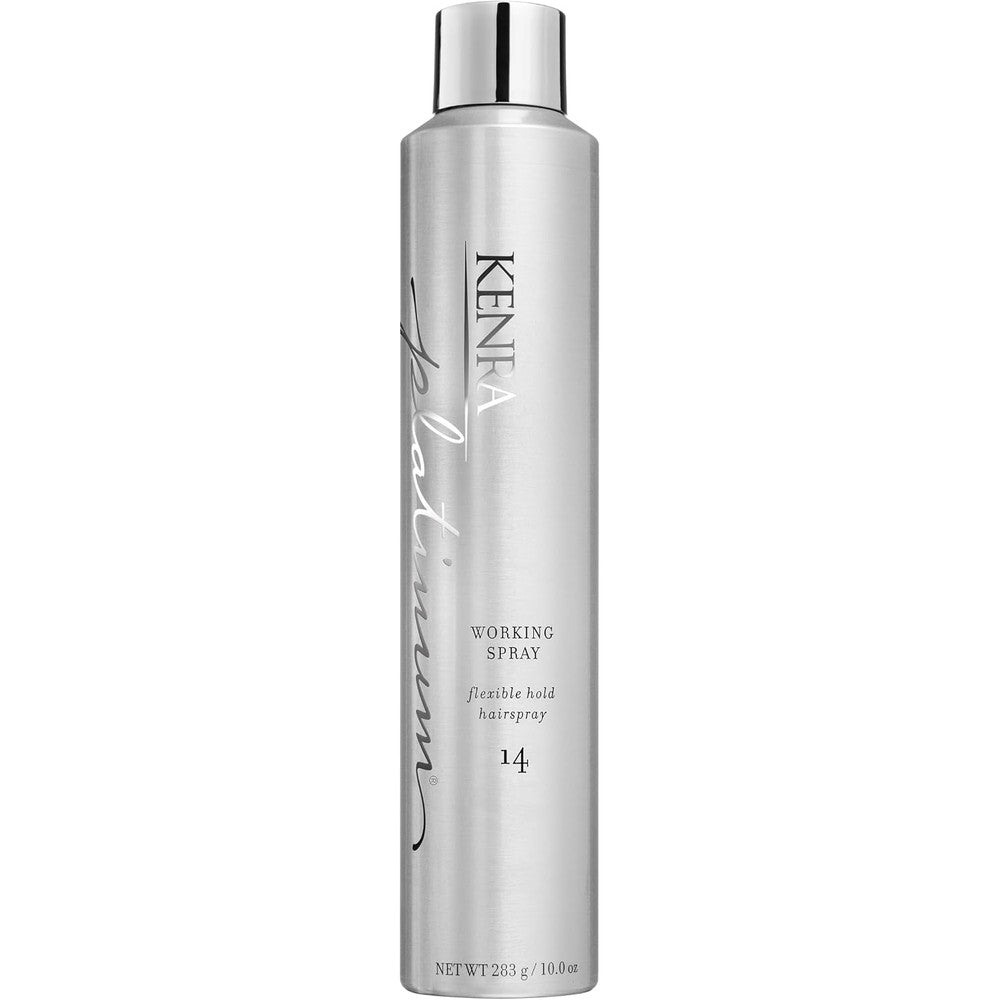 Kenra Professional Platinum Working Spray 14 Flexible Hold Hairspray For Volume Texture And Frizz Free Shine All Hair Types Ten Ounce