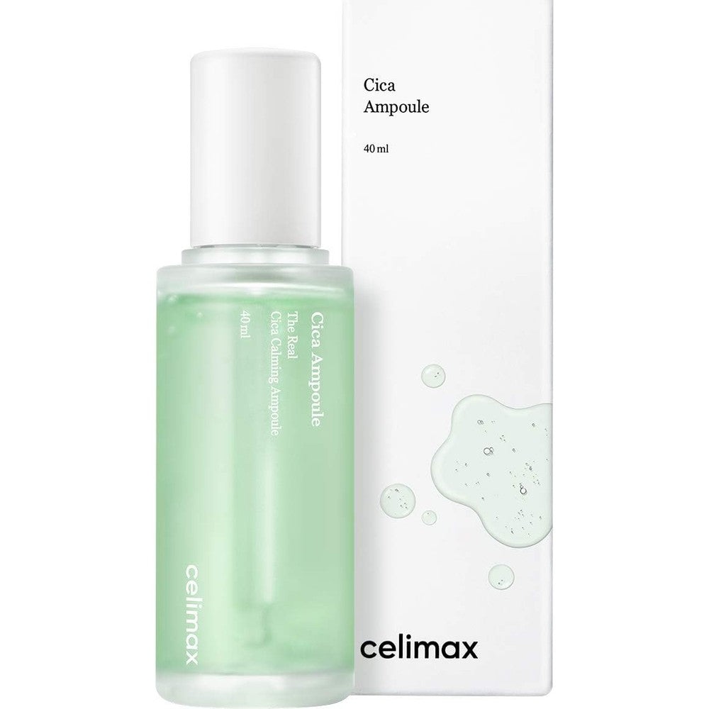 Celimax The Real Cica Calming Ampoule Soothing Facial Serum With 75 Percent Centella Asiatica Extract One Point Three Five Fluid Ounces