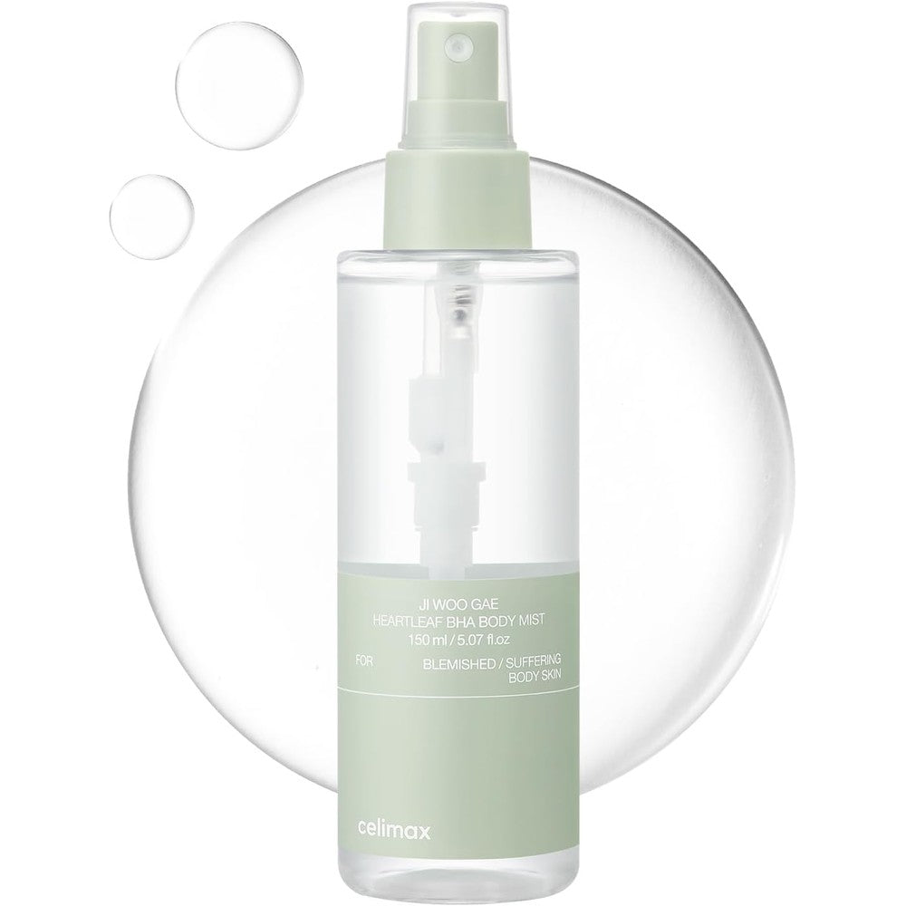 Celimax Ji Woo Gae Heartleaf BHA Body Mist For Back And Chest Acne Exfoliating Treatment 5.07 Fluid Ounces