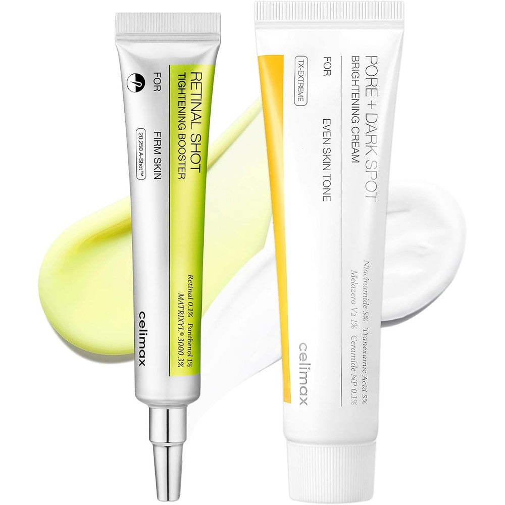 Celimax The Vita Retinal Booster And Pore Dark Spot Cream Anti Aging Gift Duo Set For Hyperpigmentation And Wrinkles Fifty Grams