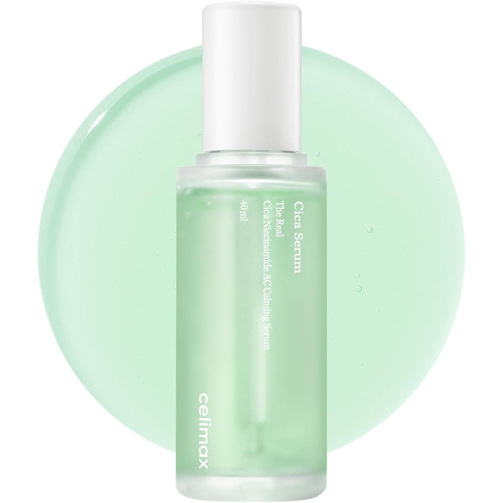 Celimax The Real Cica Niacinamide AC Calming Serum For Sensitive Skin Redness Relief And Moisturizing Soothing Formula 40 Milliliters