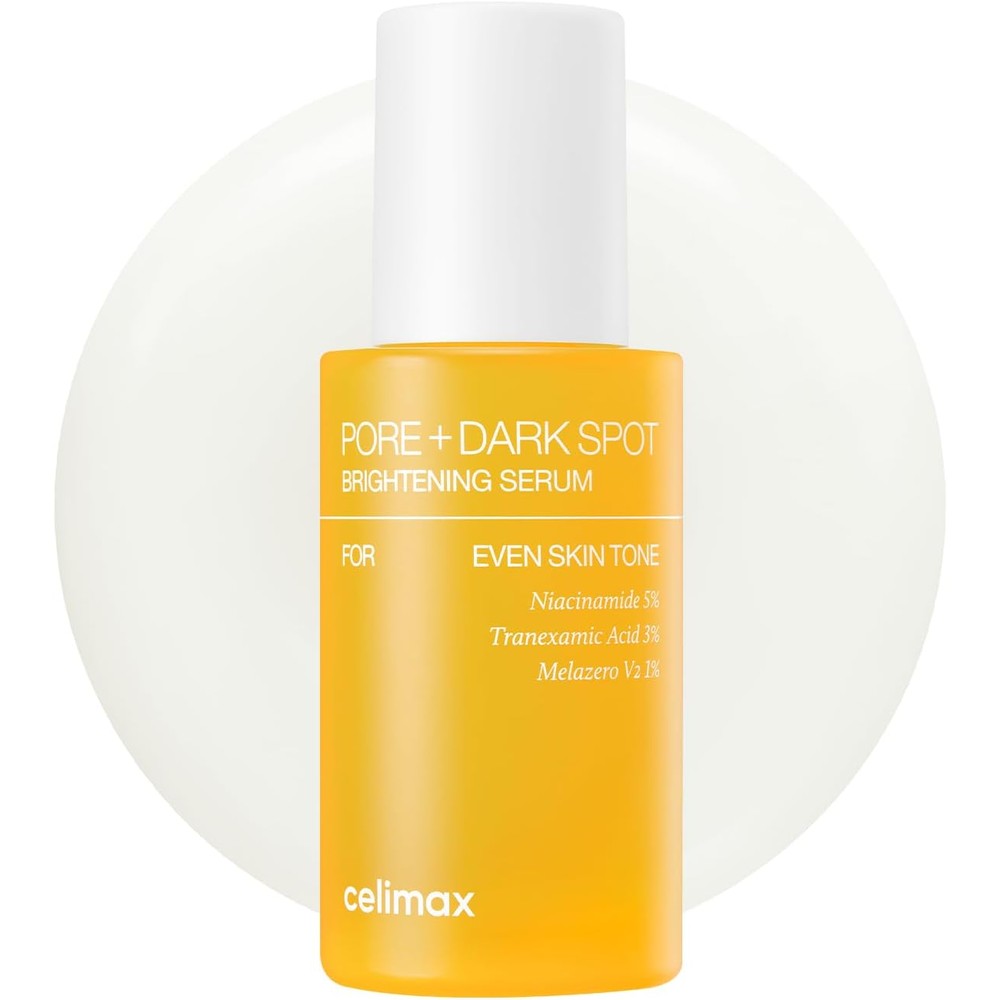 Celimax Pore And Dark Spot Brightening Serum Gel Like Formula For Enlarged Pores With Niacinamide And Tranexamic Acid 30 Milliliters