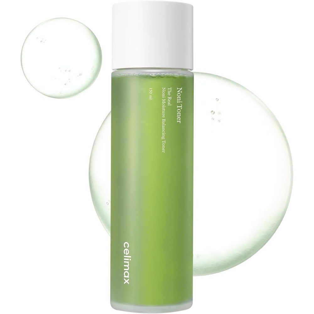 Celimax The Real Noni Moisture Balancing Toner Hydrating Low pH Facial Astringent Exfoliating Formula For Sensitive And Dry Skin 150ml