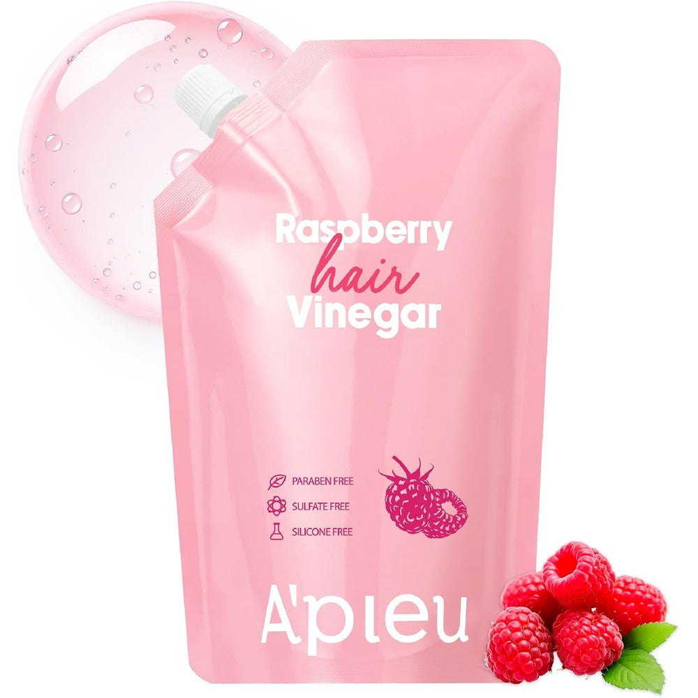 A'Pieu Raspberry Hair Vinegar Rinse Refill For Scalp Detox And Shiny Hair 13.6 Fluid Ounces