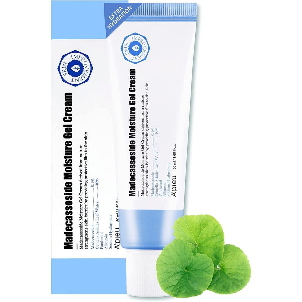 A'PIEU Madecassoside Moisture Gel Cream With Centella Asiatica For Sensitive Skin Hydration And Soothing Repair 50 Milliliters