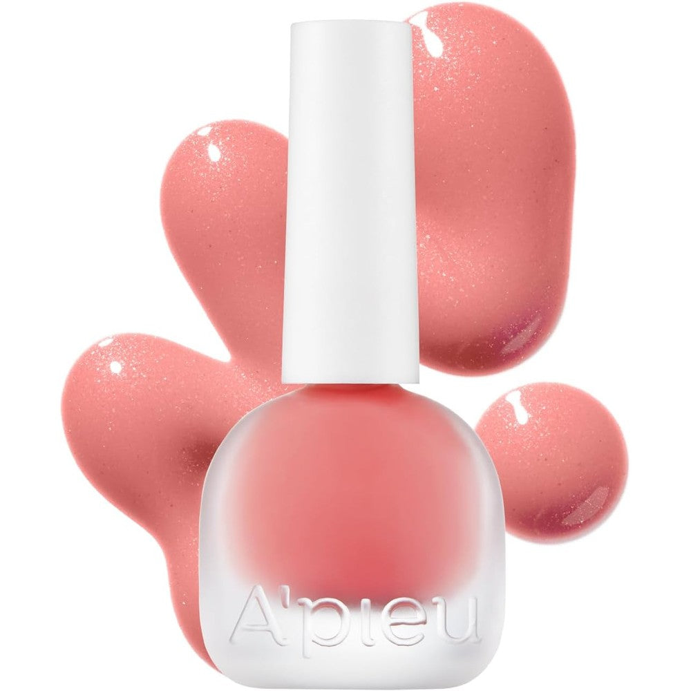 A'PIEU Juicy-Pang Water Blusher PK04 Dewey Grapefruit Fruity Liquid Blush For Cheeks Buildable Blendable Color Hydrating Dewy Finish 0.31 Fluid Ounce