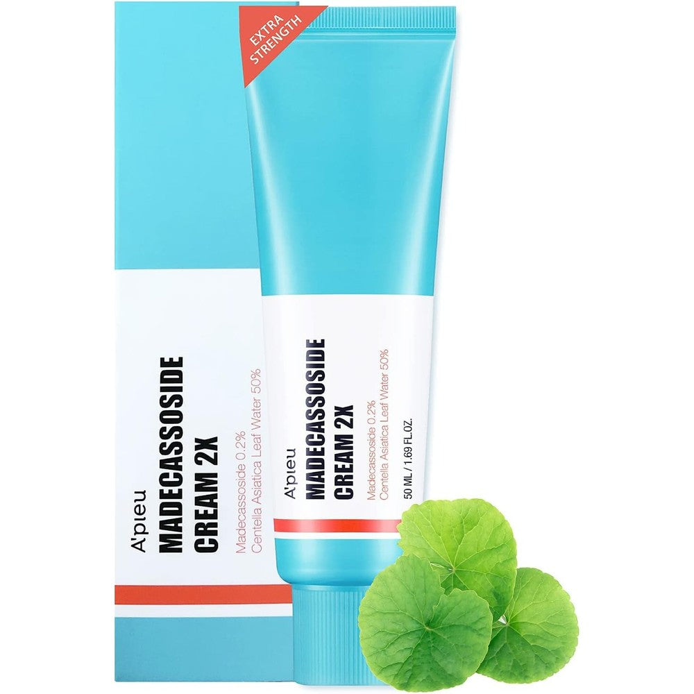 A'pieu Madecassoside Cream 2X Soothing Moisturizer For Combination And Blemish Prone Skin 1.69 Fluid Ounce