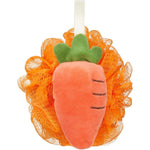 Aprilskin Carrotene Exfoliating Shower Loofah Soft Mesh Bath Sponge For Body Wash For Deep Cleansing And Dead Skin Removal One Count