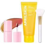 APRILSKIN Pore Care Kit With Calendula Peel Off Mask One Hundred Grams And Hero All Day Plumping Lip Stain Rosy Tint Two Piece Set
