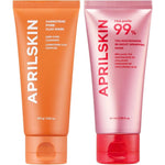 APRILSKIN Pore Care And Overnight Glow Duo Carrotene IPMP Clay Mask 3.52 Fluid Ounce and TXA Niacinamide Mask 2.70 Fluid Ounce
