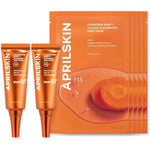 APRILSKIN Carrotene Clearing Solution Duo With Sheet Mask Set Sourced From United States Includes Two Zero Point Sixty Seven Fluid Ounce Tubes And ...