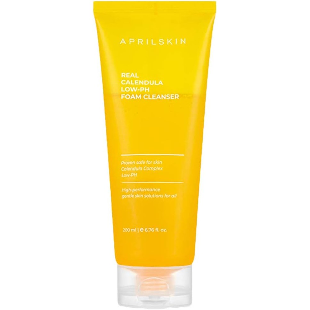 APRILSKIN Calendula Low pH Gel Cleanser For Dry Sensitive And Acne Prone Skin 6.76 Fluid Ounce