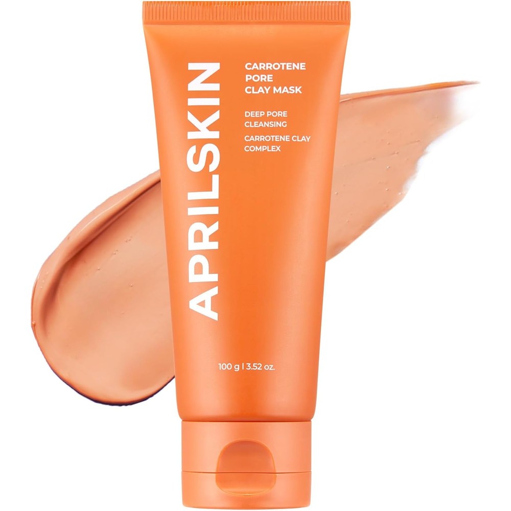 APRILSKIN Carrotene IPMP Three Minute Quick Dry Pore Caring Clay Mask With Kaolin And Zinc PCA For Sebum Control 100 Grams