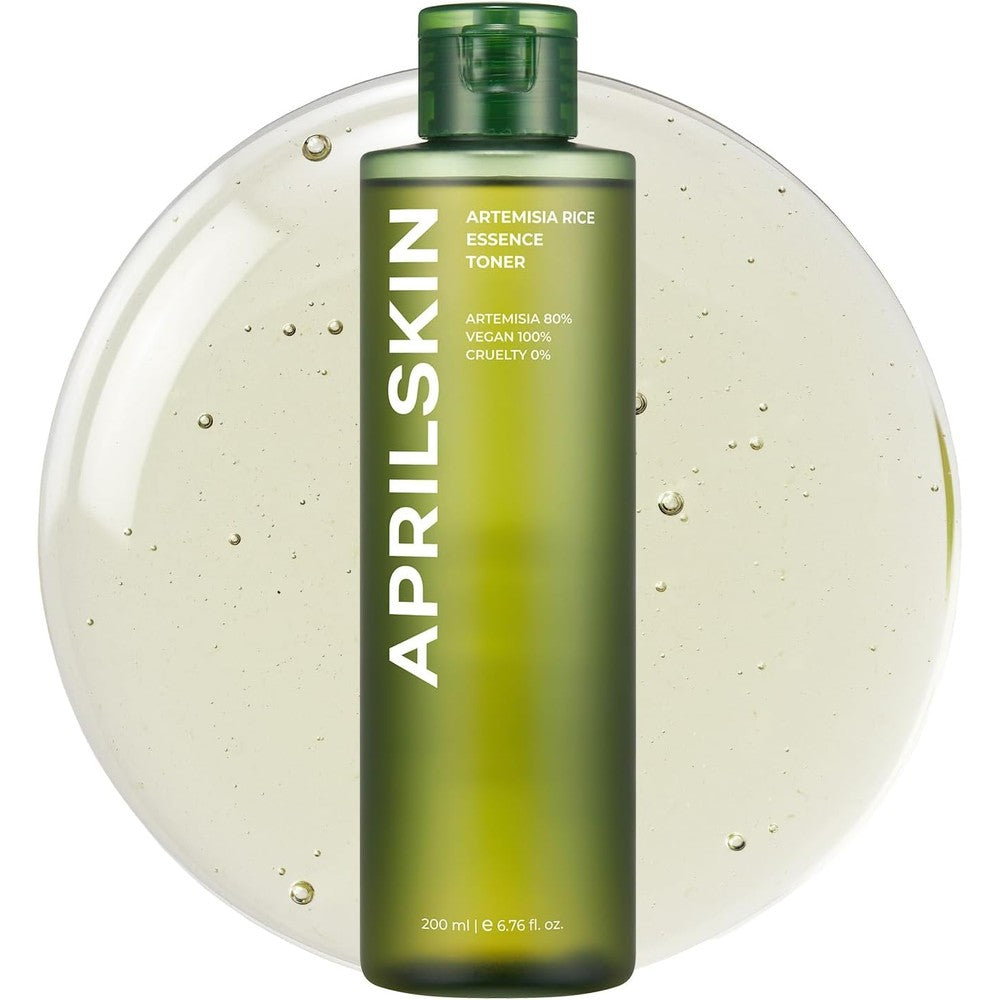 Aprilskin Artemisia Korean Rice Toner Soothing Hydration Boost Facial Toner For Sensitive And Acne Prone Skin Six Point Seven Six Fluid Ounces