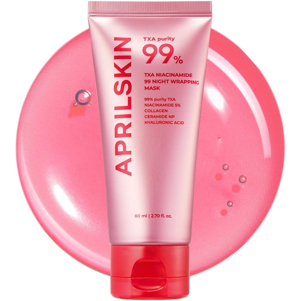 Aprilskin TXA Niacinamide 99 Overnight Wrapping Mask Toning Care Night Face Mask Eighty Milliliters Two Point Seven Fluid Ounce