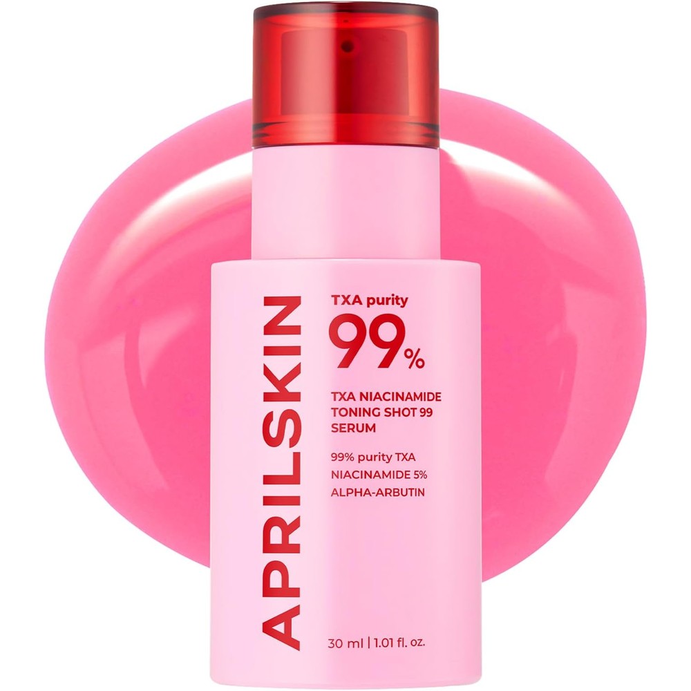 APRILSKIN TXA Niacinamide Toning Shot 99 Spicule Facial Skin Booster Serum For Brightening And Pore Care 1.01 Fluid Ounce