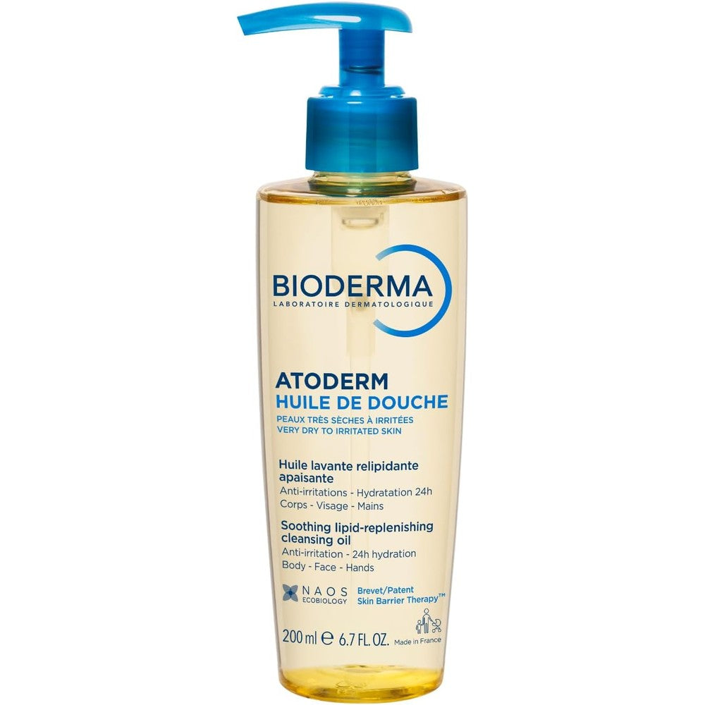 Bioderma Atoderm Huile De Douche Anti-Irritation Cleansing Oil For Very Dry Sensitive Skin 200 Milliliters