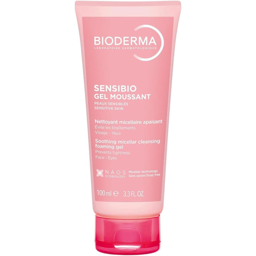 Bioderma Sensibio Gentle Soothing Micellar Cleansing Foaming Gel For Sensitive Skin 100 Milliliters
