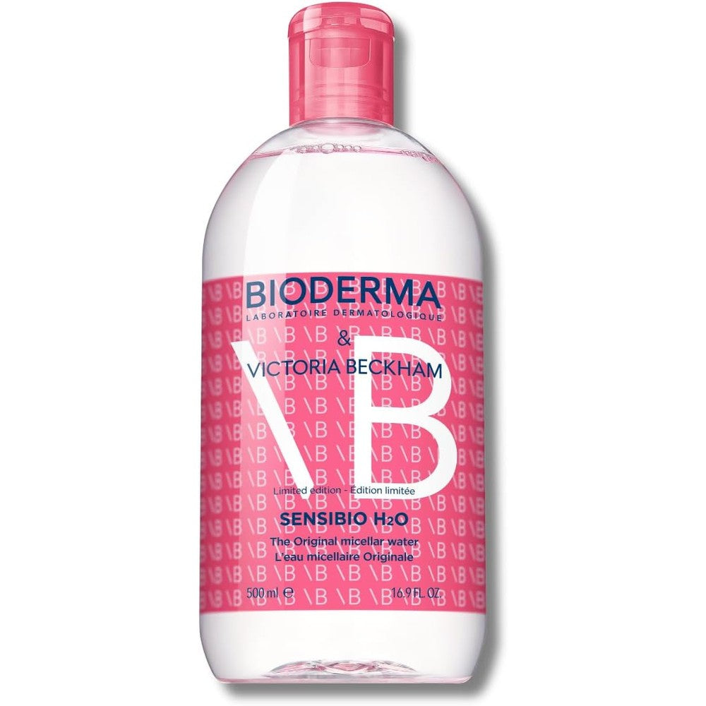 Bioderma Sensibio H2O Micellar Water Makeup Remover Cleanser For Sensitive Skin 500 Milliliters Limited Edition
