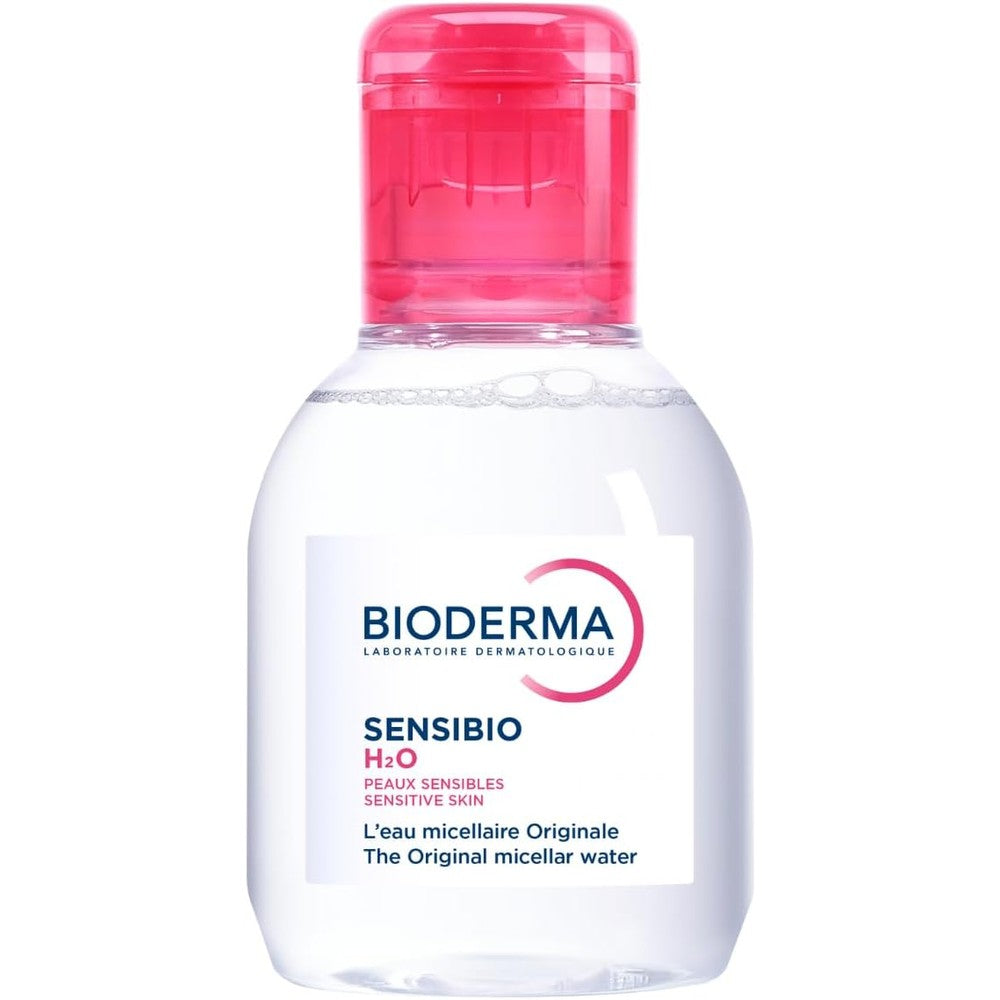 Bioderma Sensibio H2O Micellar Water Makeup Remover And Daily Soothing Face Cleanser For Sensitive Skin 100 Milliliters