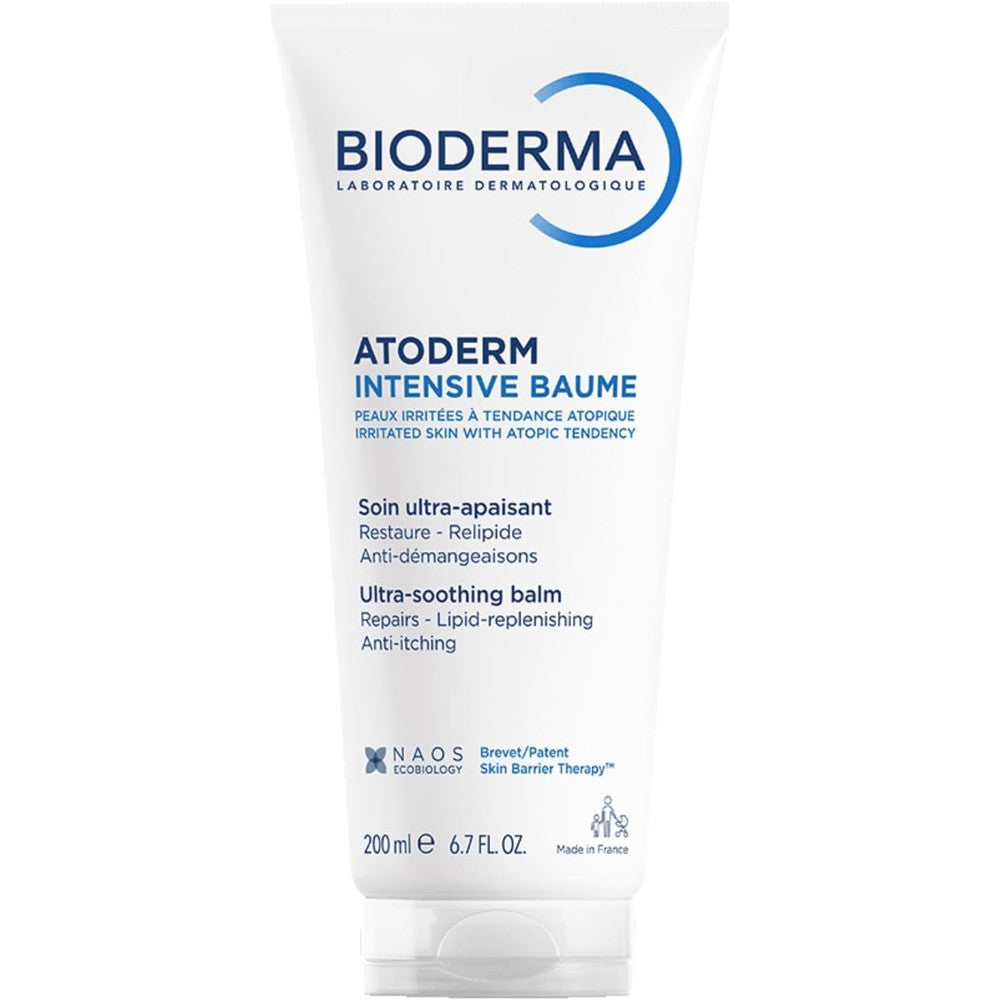 Bioderma Atoderm Intensive Balm Ultra-Soothing Lipid-Replenishing Cream For Very Dry Sensitive And Atopic Skin 200 Milliliters