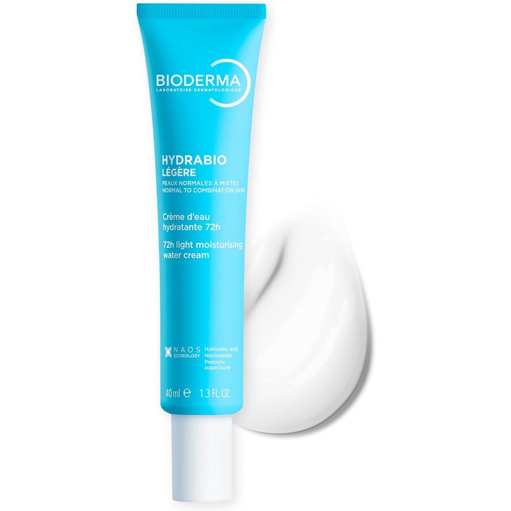 Bioderma Hydrabio Gel Cream Lightweight Face Moisturizer For Radiance Normal To Combination Sensitive Skin 1.33 Fluid Ounce