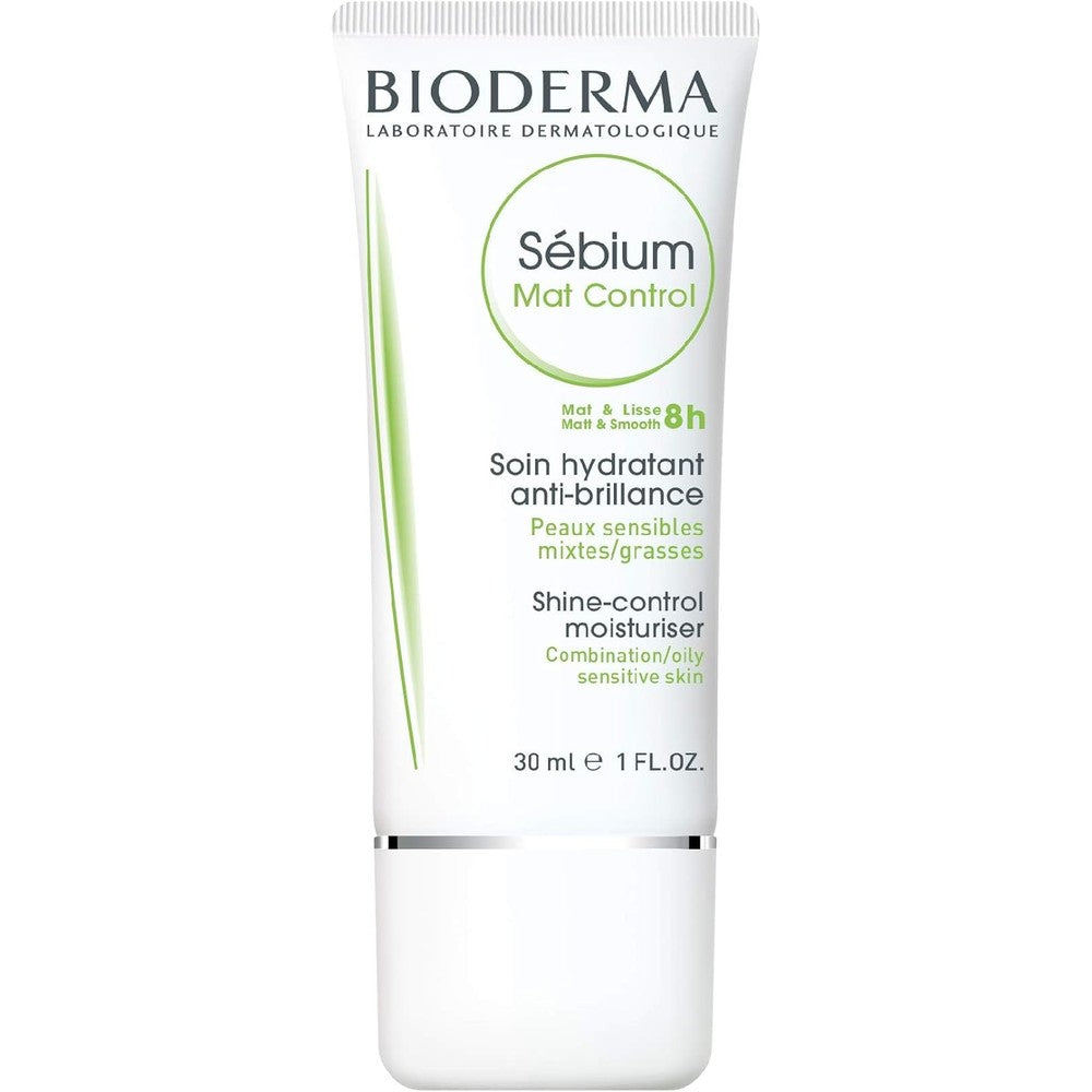 Bioderma Sebium Mat Control Mattifying And Moisturizing Daily Cream For Combination To Oily Skin, 1 Fluid Ounce
