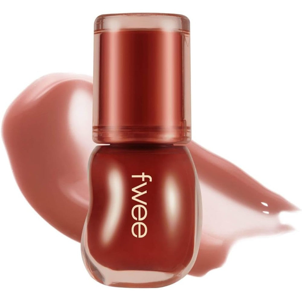 Fwee 3d Voluming Gloss 30 Percent Sheer Scotch High Shine Non-Sticky Lip Gloss Moisturizing Gel Formula For Plumper Lips 5.3 Grams
