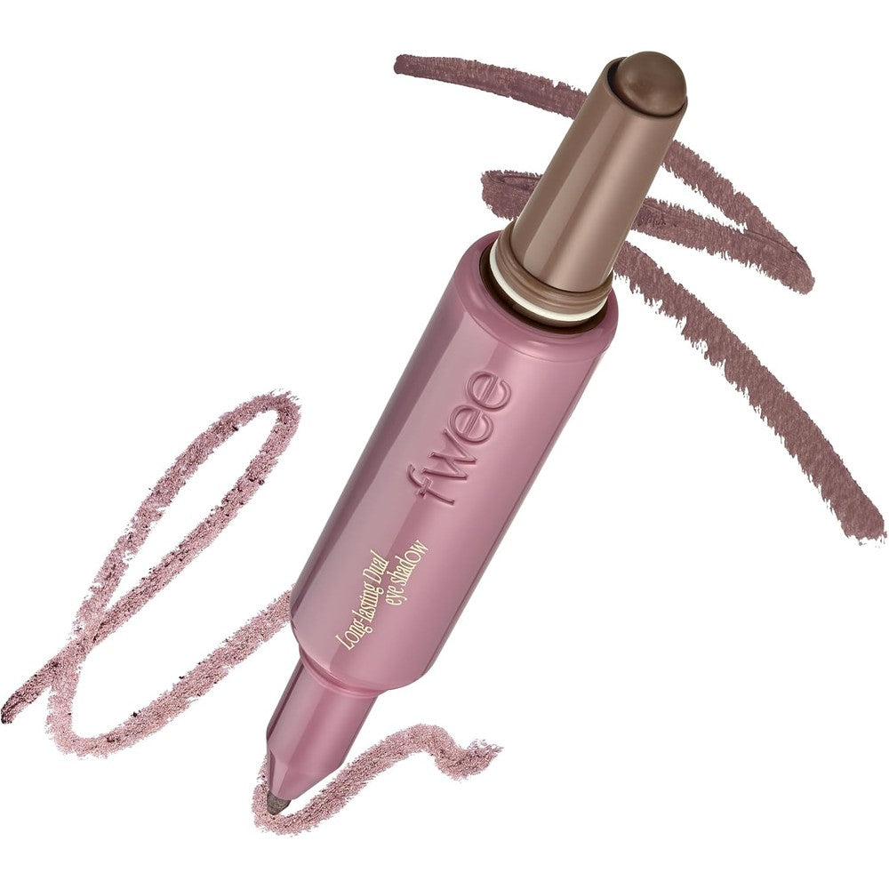 Fwee Long Lasting Dual Coloring Stick Eye Shadow In Different POV Grey Shimmer Multi Use All In One Crease Proof Makeup 1.2 Grams