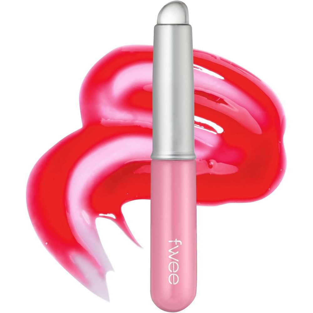 Fwee Fingerlike Silicone Lip Brush Slim Multi Purpose Makeup Blending Brush With Protective Lid Pink Color One Count