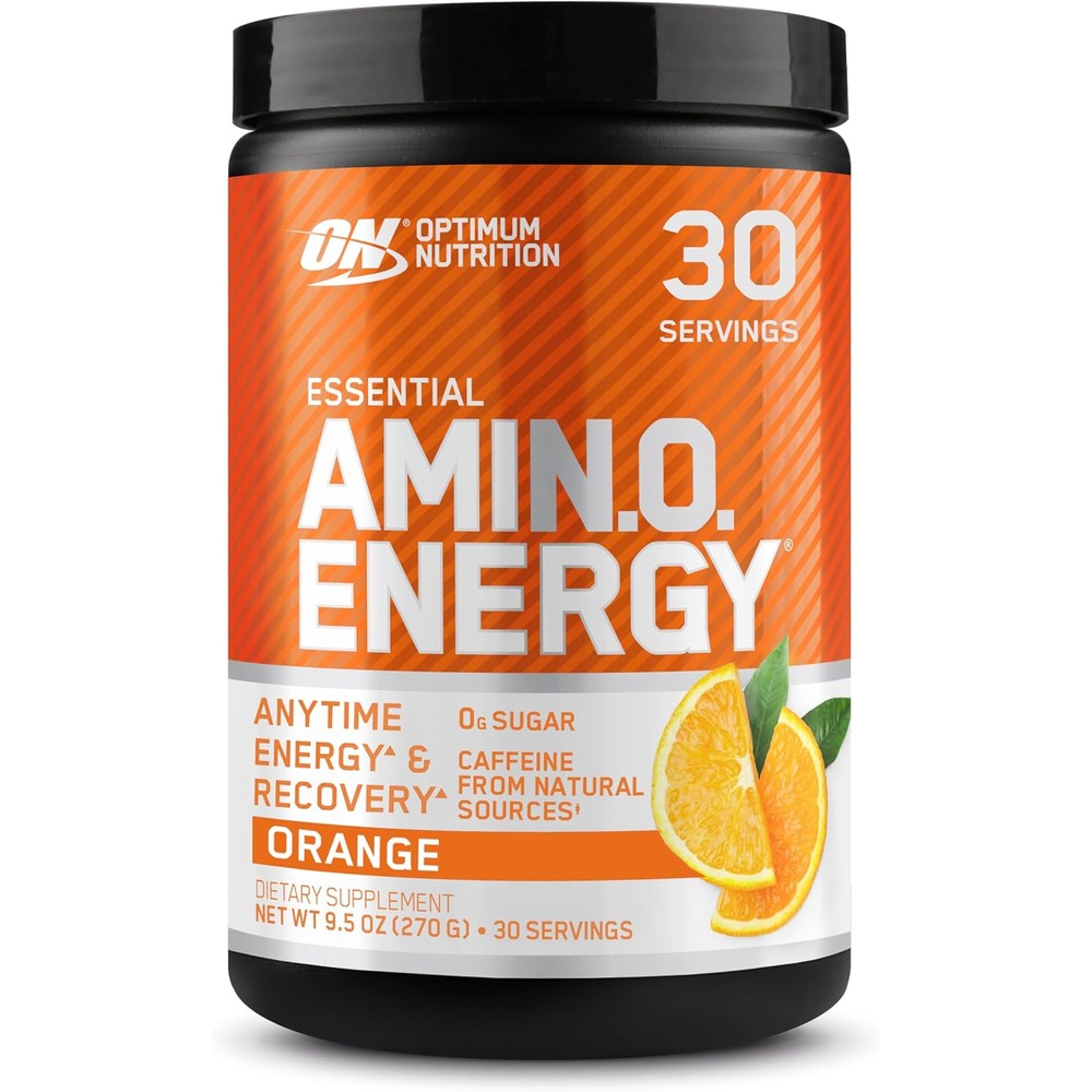Optimum Nutrition Amino Energy Orange front view container