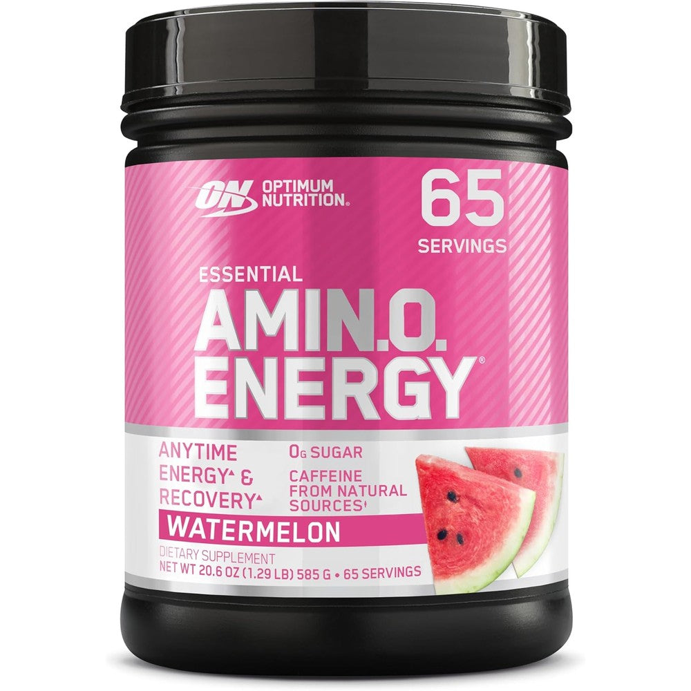Optimum Nutrition Essential Amino Energy Watermelon sixty five servings front view container