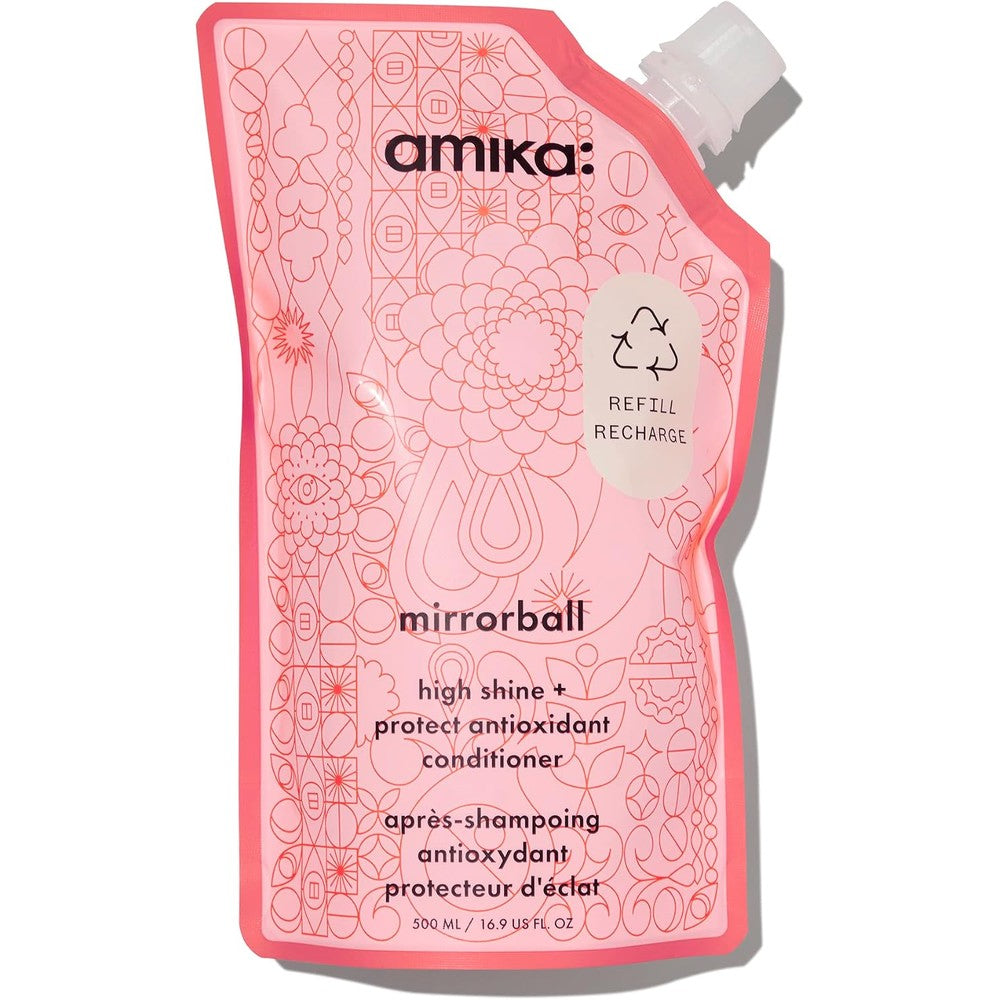 Amika Mirrorball High Shine Conditioner front view bottle