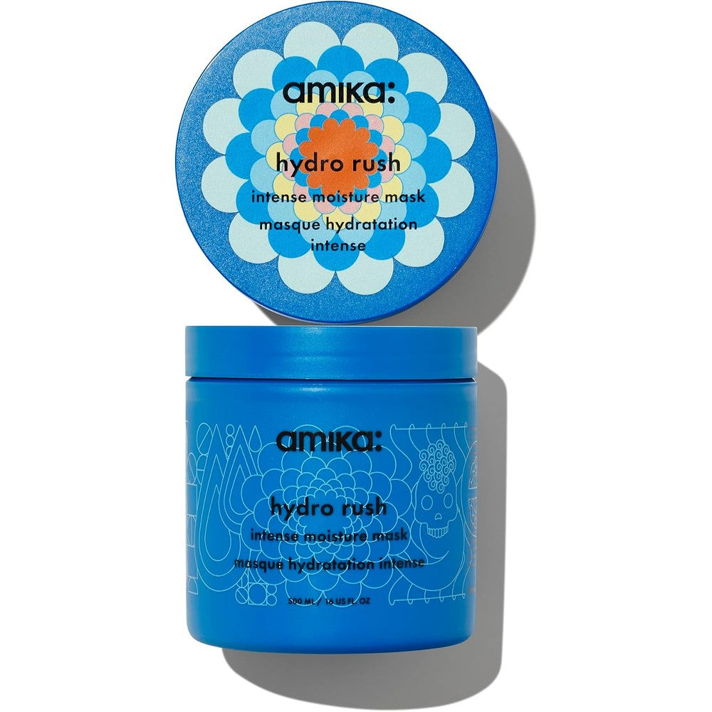 Amika Hydro Rush Intense Moisture Mask 500ml front view jar