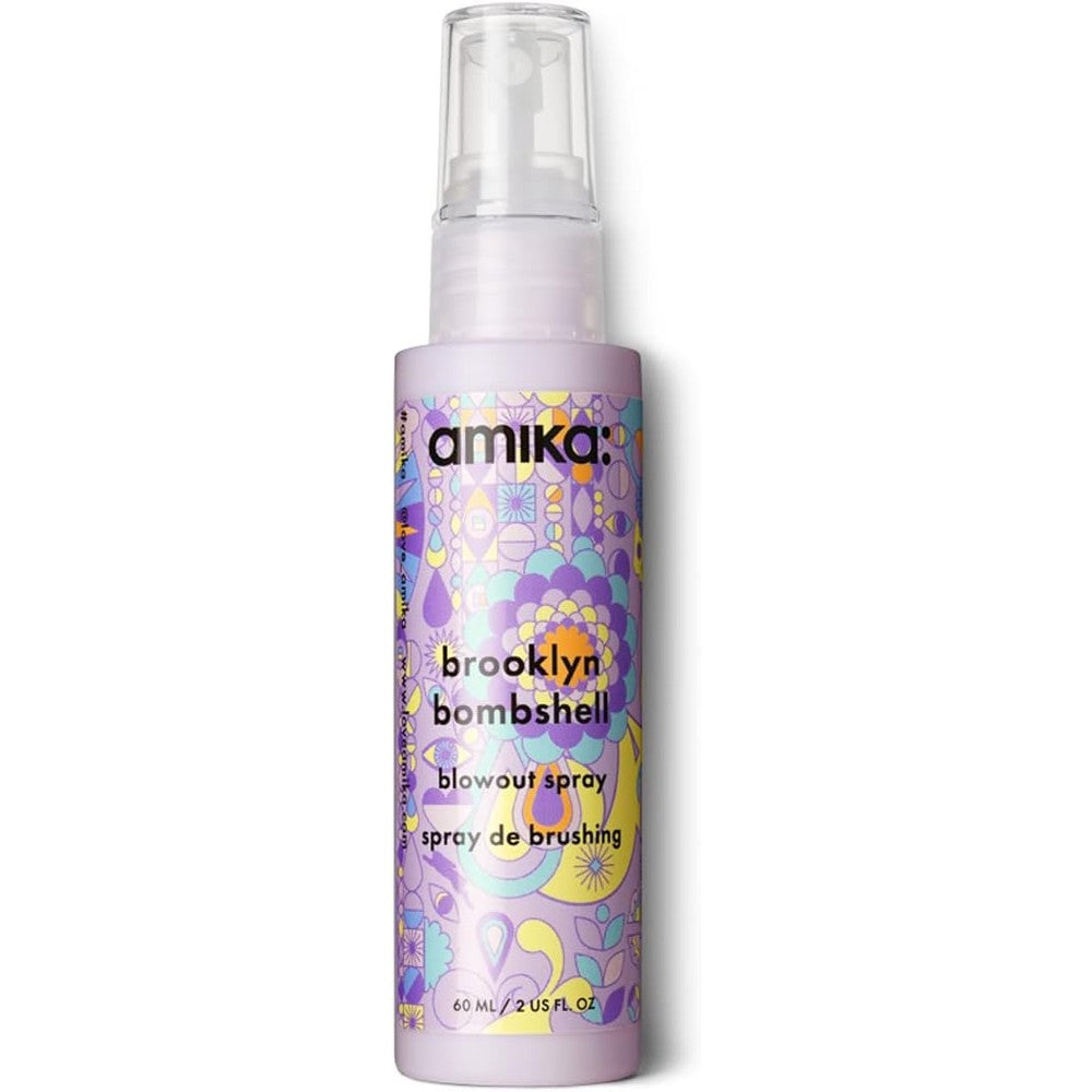 Amika Brooklyn Bombshell Blowout Volume Spray For Weightless Heat Protection And Hair Styling Travel Size Two Fluid Ounce Pack Of One