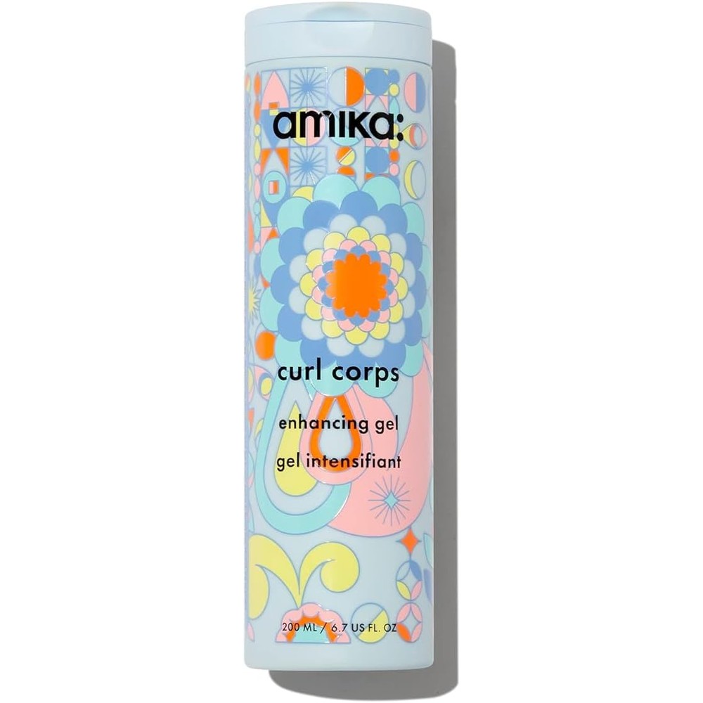Amika Curl Corps Enhancing Gel For Frizz Free Definition Weather Proof Lightweight Curly Hair Styling Gel Two Hundred Millilitres