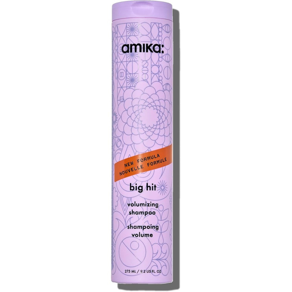 Amika Big Hit Volumizing Shampoo front view bottle for fine hair