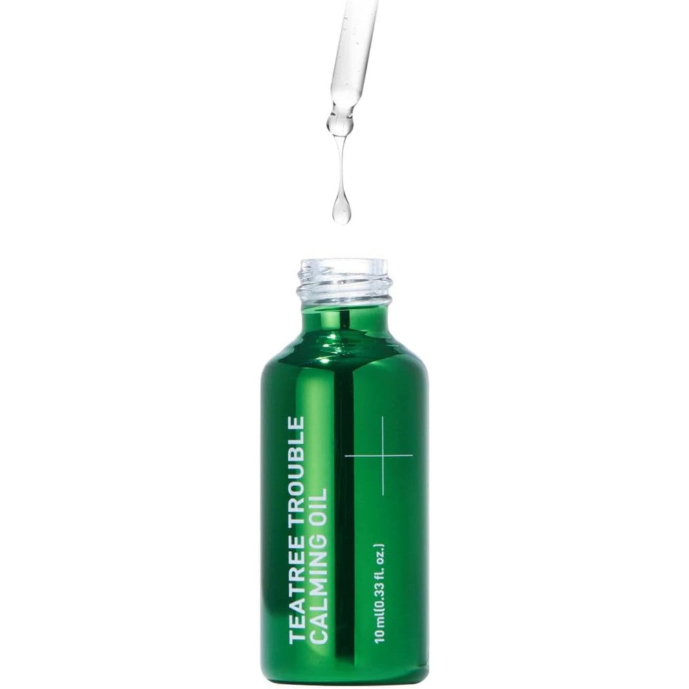 Mediheal Teatree Trouble Calming Oil front view bottle with dropper for targeted spot care.