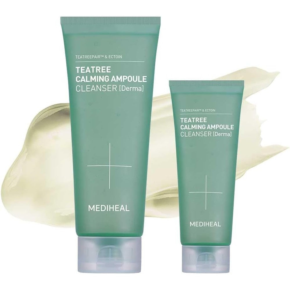 Mediheal Teatree Calming Ampoule Cleanser Special Set For Sensitive Skin Six Point Seven Six Fluid Ounce And One Point Sixty Nine Fluid Ounce