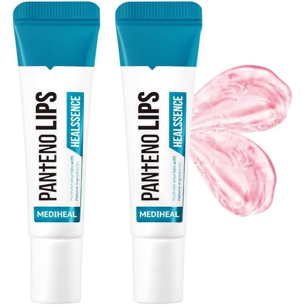 Mediheal Pantenolips Healssence Nourishing And Hydrating Gel Lip Essence Treatment For Dry Flaky Lips Sheer Pink Tint Two Pack