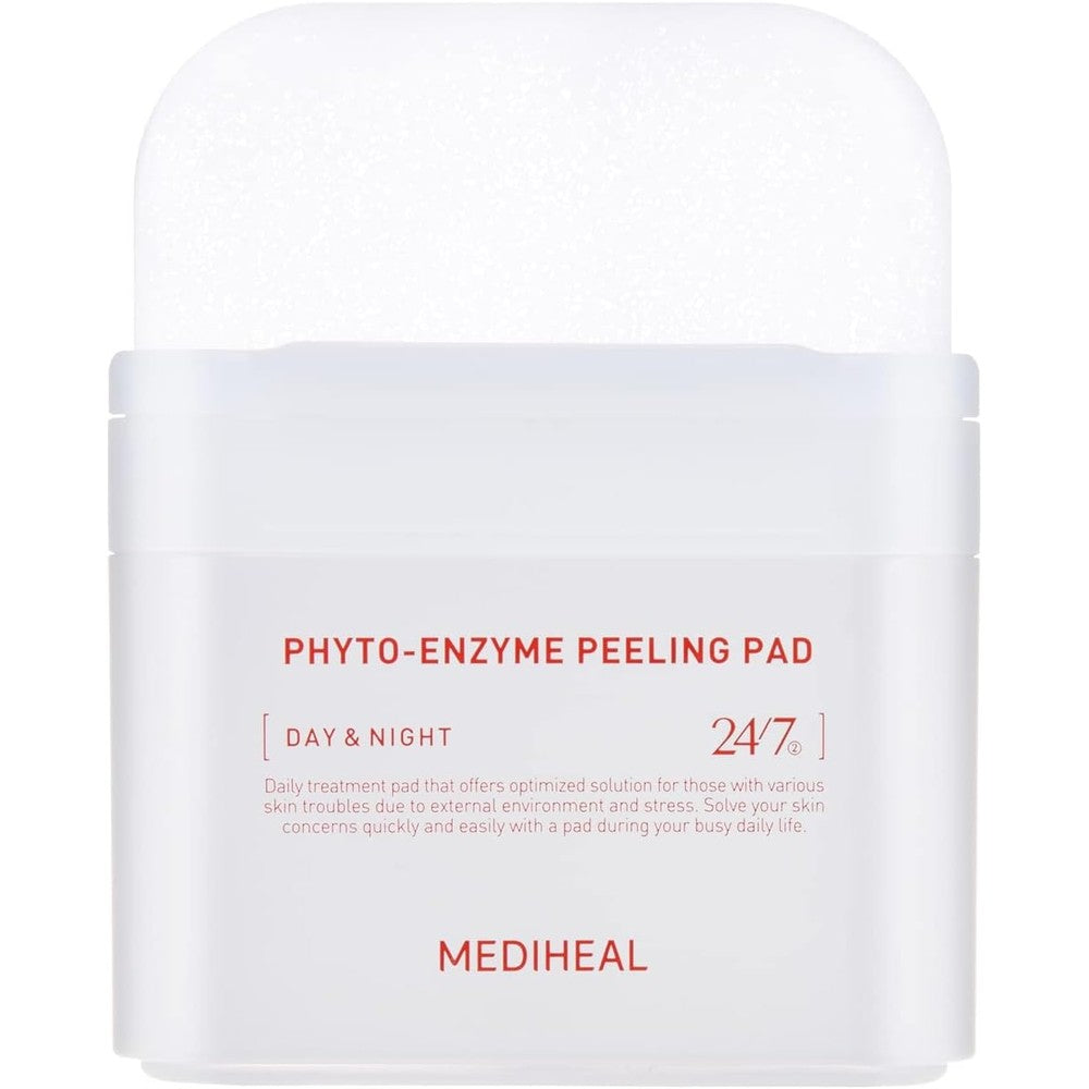 Mediheal Phyto Enzyme Peeling Pad Vegan Face Resurfacing Gauze Pads With LHA And Papaya Enzyme For Pore Tightening 90 Sheets