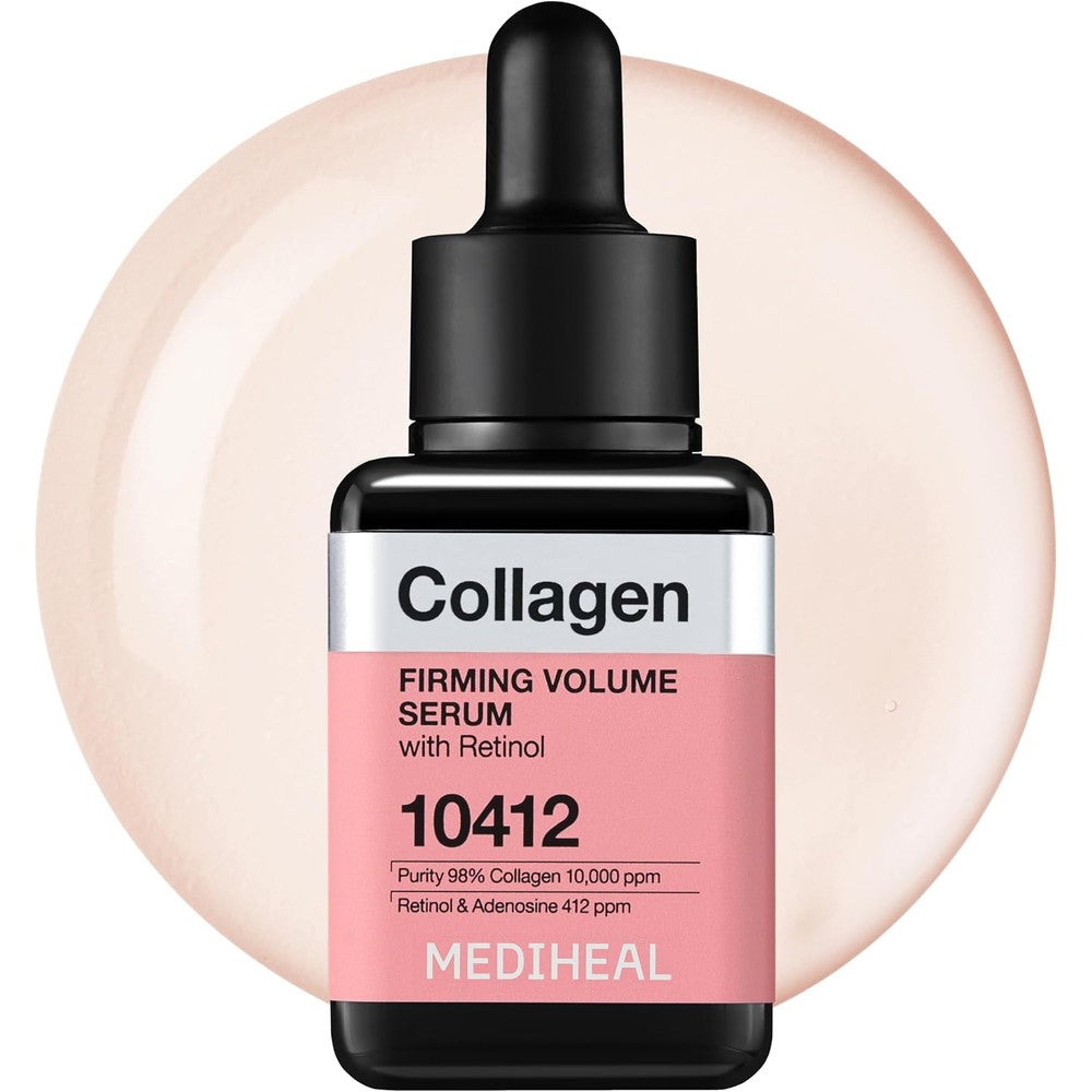 Mediheal Collagen Firming Volume Serum front view bottle for anti-aging skincare.