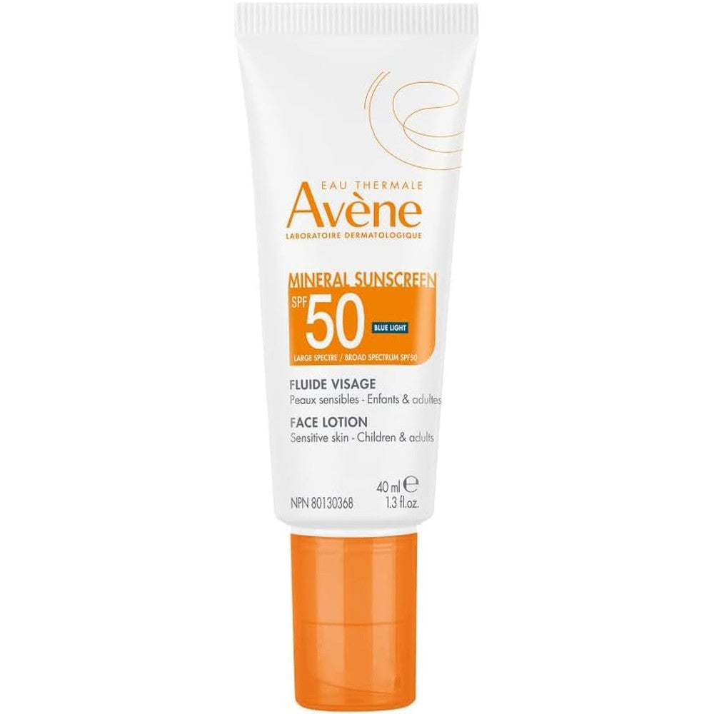Avene Mineral Sunscreen Face Lotion SPF 50 front view