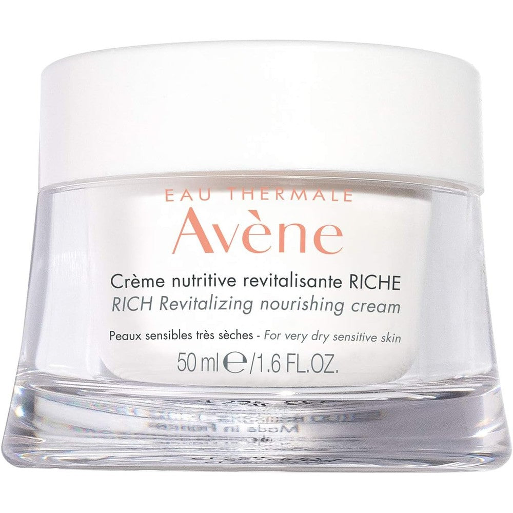 Eau Thermale Avene Rich Revitalizing Nourishing Cream, Ultra Nourishing Face Moisturizer For Dry And Sensitive Skin, 1.6 Fluid Ounce